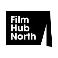 Black and white Film Hub North logo
